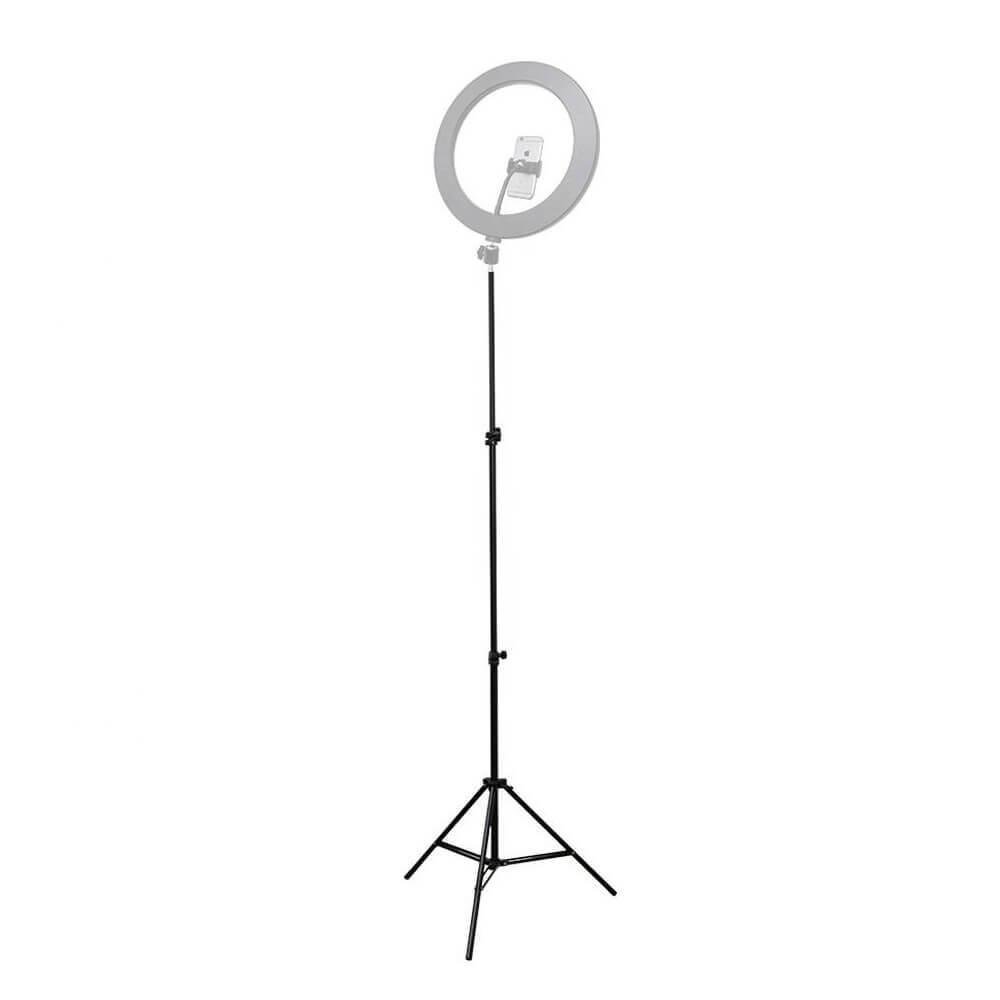 Tripé De Iluminação E Câmeras Encaixe 1/4 Polegadas - 1,14m