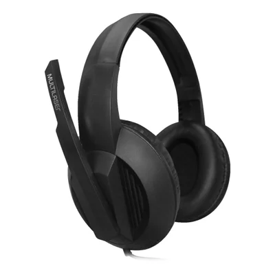 Headset Multi Office, P3 3.5mm, Preto, Controle De Volume, Microfone C/ Redução De Ruído - PH373