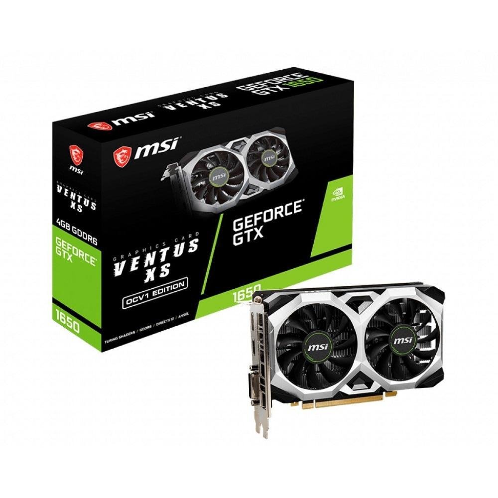  MSI NVIDIA GeForce GTX 1650 D6 Ventus OCV1, 4GB, GDDR6 - 912-V809-3616