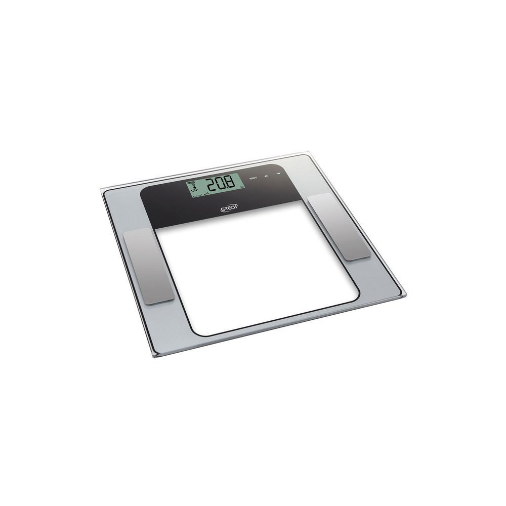 Balança Digital G-tech Glass 7fw, Suporta Até 150 Kg, Mede Taxas De Água, Gordura, Massa Muscular E Óssea