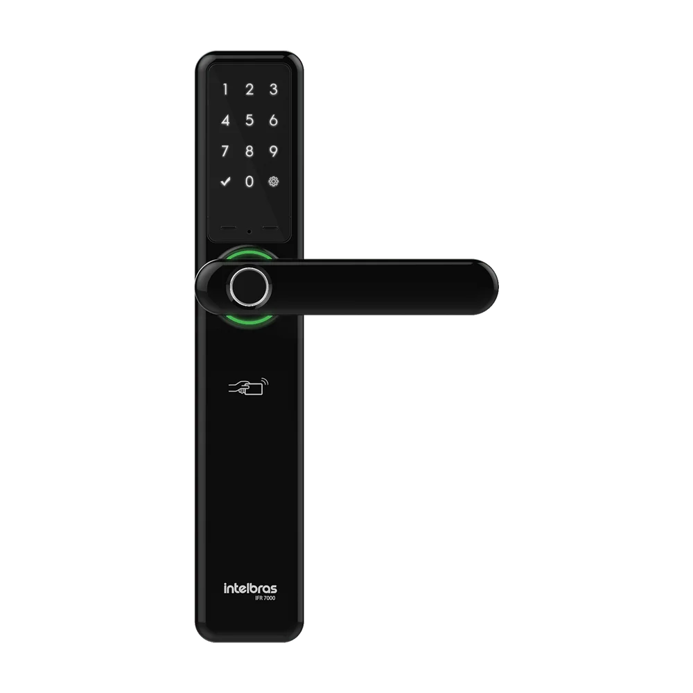 Fechadura Digital Sem Fio Intelbras Smart, Senha, Biometria, Tag, Chave Ou App Izy