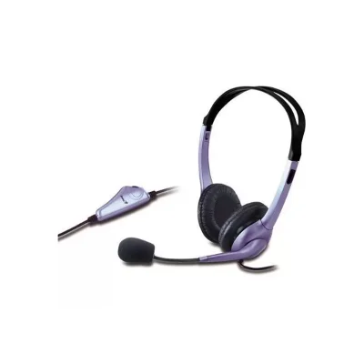 Headset Genius Hs-04s (controle De Volume / P2 / Headband / 20 Hz - 0khz / 100 Db / Cabo 2m)