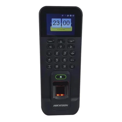 Controle De Acesso Biométrico Hikvision Mifare, Preto - Ds-K1t804bmf