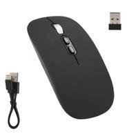 Mouse Sem Fio Wireless Bateria Recarregável Clique Silencioso E-1400 Preto