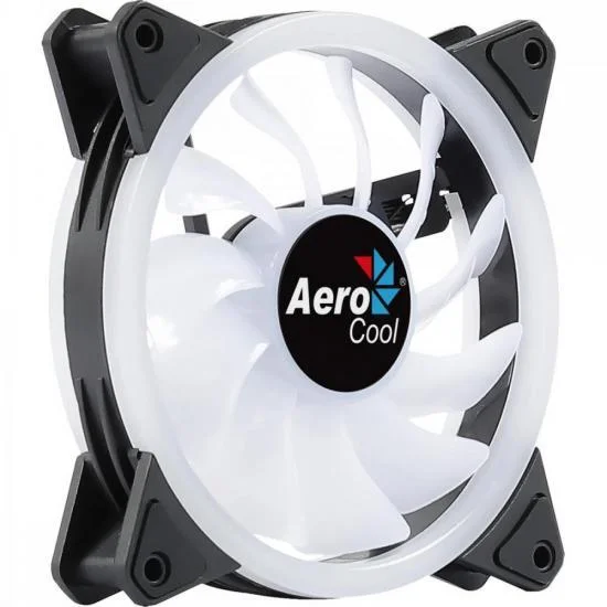 Imagem 3 de 5 do produto Cooler FAN AEROCOOL Duo 12, 120x120x25mm, ARGB, Preto - 73855