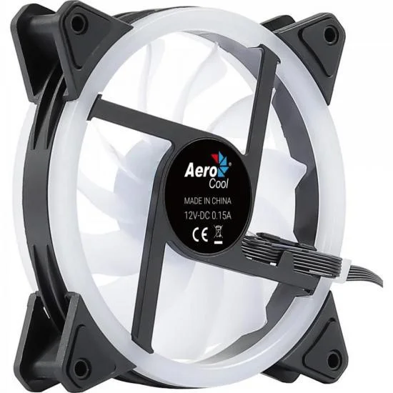 Imagem 5 de 5 do produto Cooler FAN AEROCOOL Duo 12, 120x120x25mm, ARGB, Preto - 73855