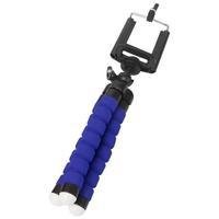 Mini Tripé Flexível Portátil C/suporte Adaptador Celular Azul