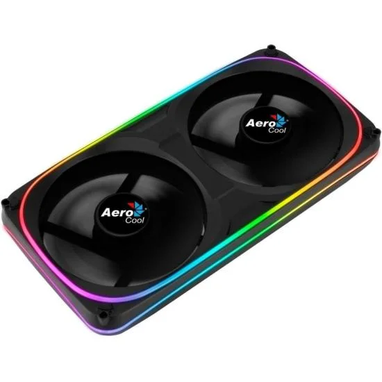 Imagem 2 de 5 do produto Cooler FAN AEROCOOL Astro 24, ARGB, Para Placa De Vídeo, Dual