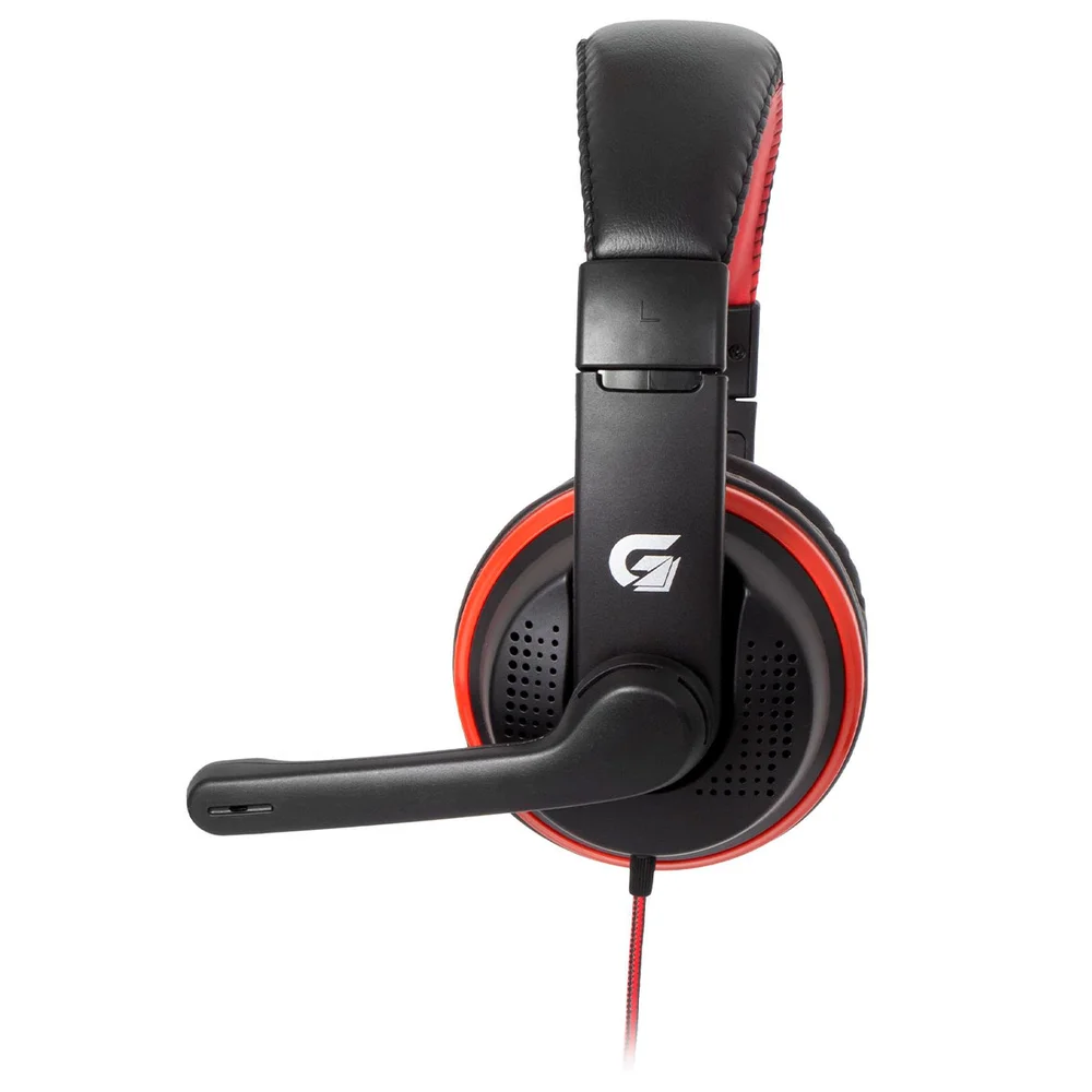 Headset Gamer Fortrek Spider Black, Driver 40mm, P3, Preto/Vermelho - 75252