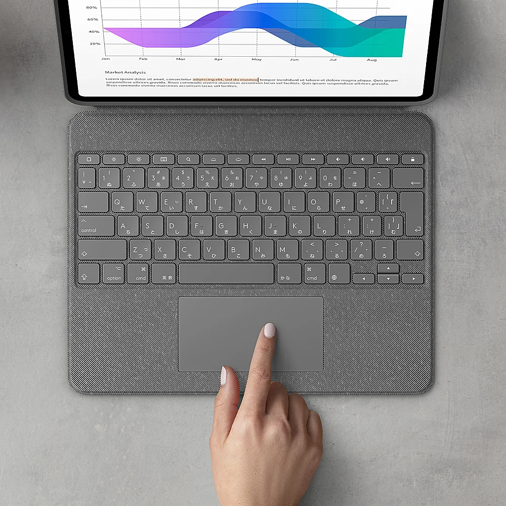 Capa De Teclado Logitech Combo Touch Com Trackpad Para Ipad Pro De 12,9 Polegadas (5ª Geração) Capa De Teclado Logitech Combo Touch Com Trackpad Para Ipad Pro De 12,9 Polegadas (5ª Geração)
