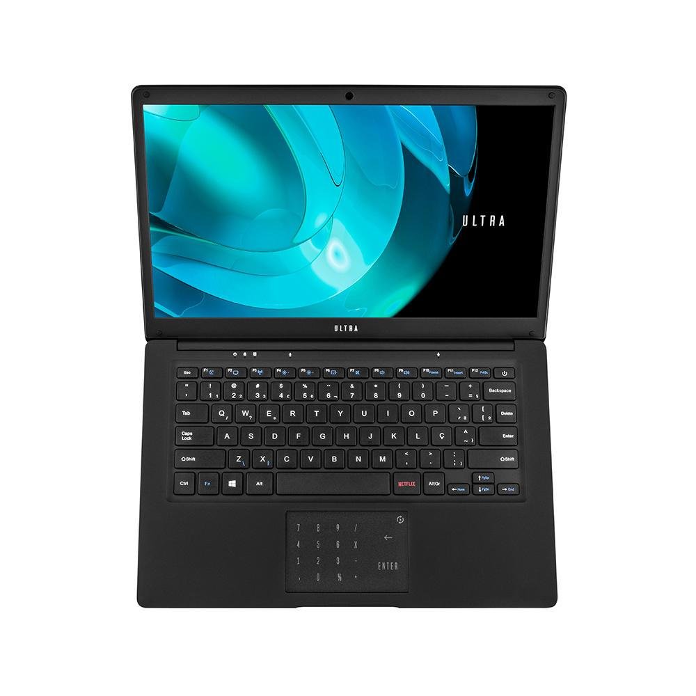 Notebook Intel N4020 Linux Preto KaBuM