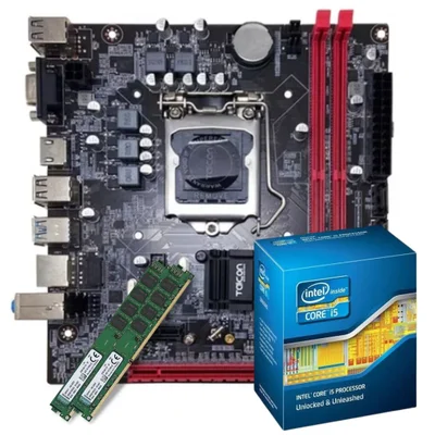 Kit Upgrade Kaikora, Placa-Mãe H81 + Intel I5 4ª Geração + Memória 16GB DDR3