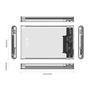 Capa Transparente Para HD Externo USB 3.0, Estojo Para HDD/Compartimento 2.5 HD