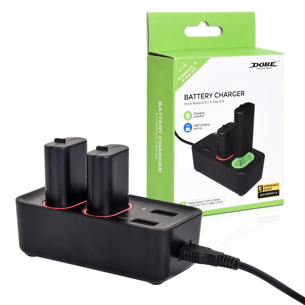 Carregador Base Dock Duplo Charge XBOX Series + 2 Baterias Carregador Base Dock Duplo Charge XBOX Series + 2 Baterias