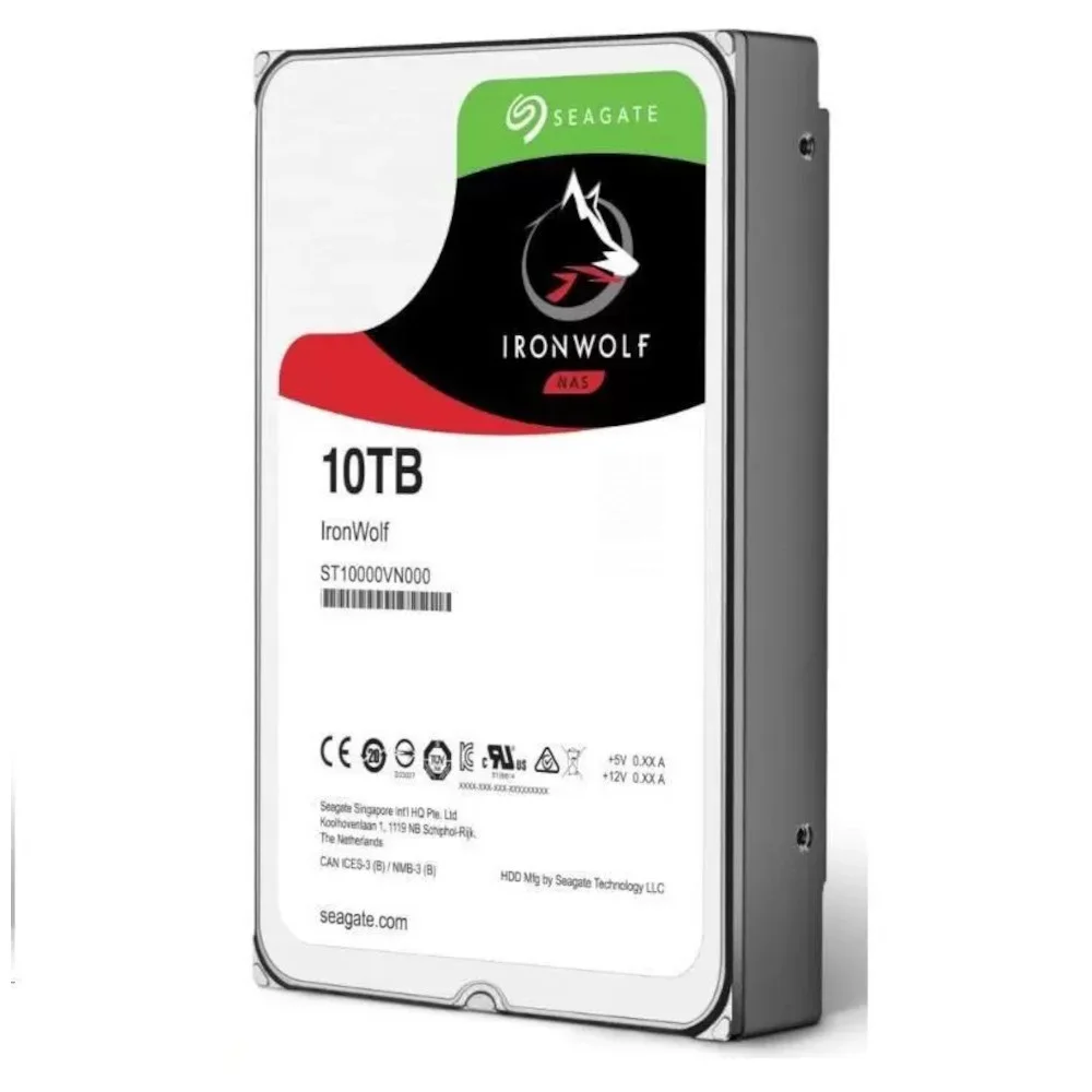 Seagate IronWolf 10TB 10000VN4 2本セット NAS IronWolf, 10TB, ST10000VN0004, Seagate, HD Interno