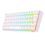 Teclado Sem Fio Mecânico Gamer Redragon Draconic Pro, RGB, Bluetooth, Branco, Switch Azul, Layout 60%, ABNT2 - K530W-RGB-PRO
