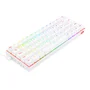 Teclado Sem Fio Mecânico Gamer Redragon Draconic Pro, RGB, Bluetooth, Branco, Switch Azul, Layout 60%, ABNT2 - K530W-RGB-PRO