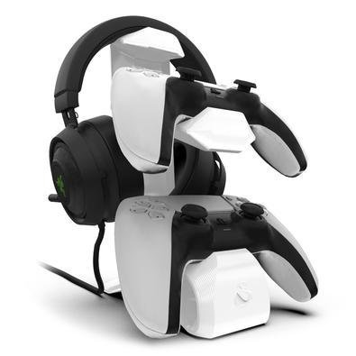 Suporte de Mesa Sculpy Printing Lifestyle  2CTF, para 2 Controles Playstation 5, Headset, Headphone