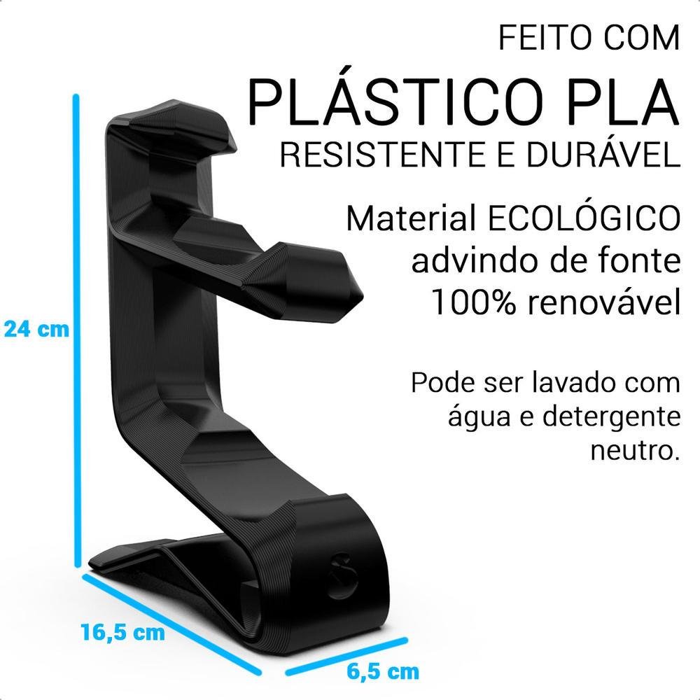 Imagem 2 de 5 do produto Suporte de Mesa Sculpy Printing Lifestyle  2CTF, para 2 Controles Playstation 5, Headset, Headphone