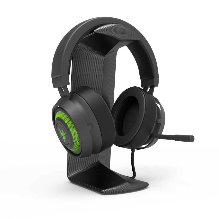 Suporte Stand para Headset Universal, Sculpy | Printing Lifestyle De Mesa C1, PEZINHOS DE SILICONE, Preto