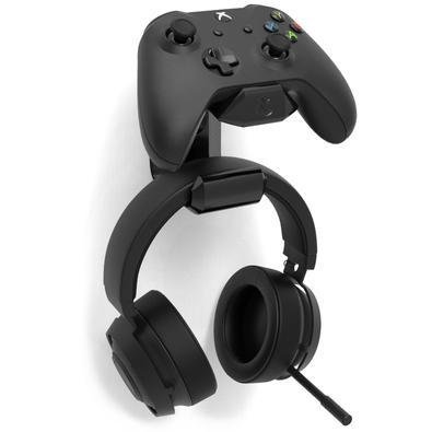 Suporte de Parede Sculpy | Printing Lifestyle para 1 Controle Xbox One Sx e 1 Headphone, Preto