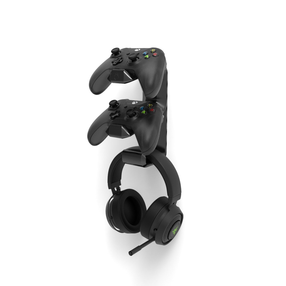 Suporte de Parede Sculpy | Printing Lifestyle 2 Controles Xbox One S e 1 Headset Gamer, Preto