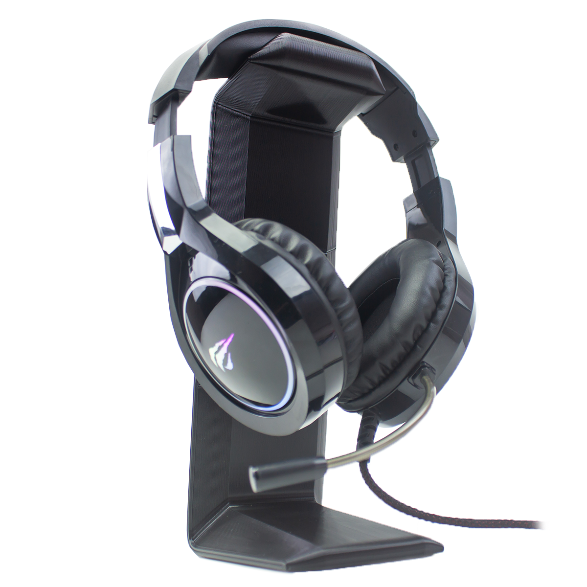 Suporte de Mesa Sculpy | Printing Lifestyle Apoio Stand, compatível com Headphone e Headset, Pezinhos de Silicone, Preto
