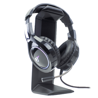 Suporte de Mesa Sculpy | Printing Lifestyle Apoio Stand, compatível com Headphone e Headset, Pezinhos de Silicone, Preto