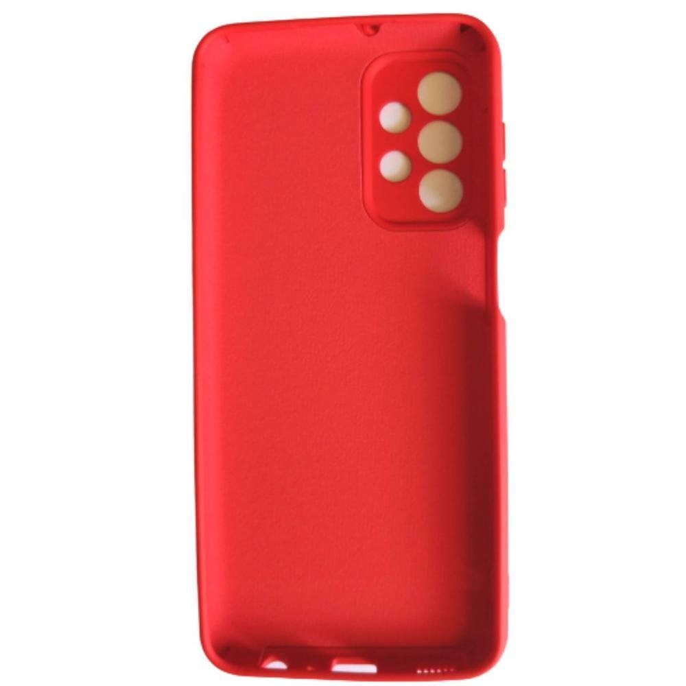 Imagem 2 de 3 do produto Capa Capinha Case Aveludada Para Samsung Galaxy A23 6.6 Vermelho