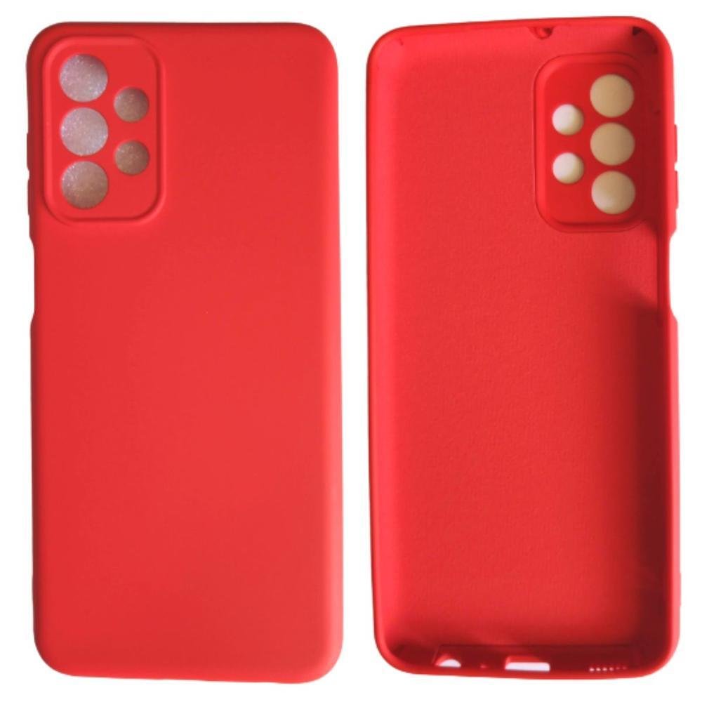 Imagem 3 de 3 do produto Capa Capinha Case Aveludada Para Samsung Galaxy A23 6.6 Vermelho