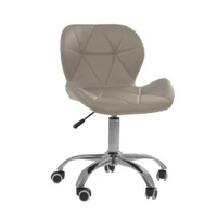Cadeira Office, Eiffel Slim, Ajustável, Base Giratória - Bege