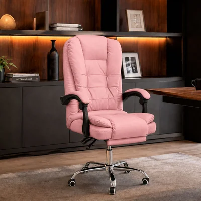 Cadeira De Escritório Presidente Webshop, Ergonômica, Rosa — foto 2