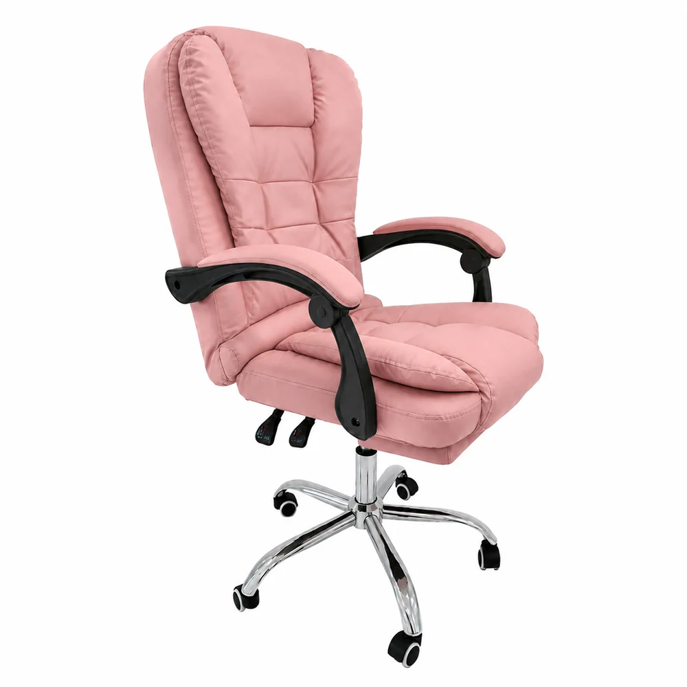 Imagem 4 de 5 do produto Cadeira De Escritório Presidente Webshop, Ergonômica, Rosa