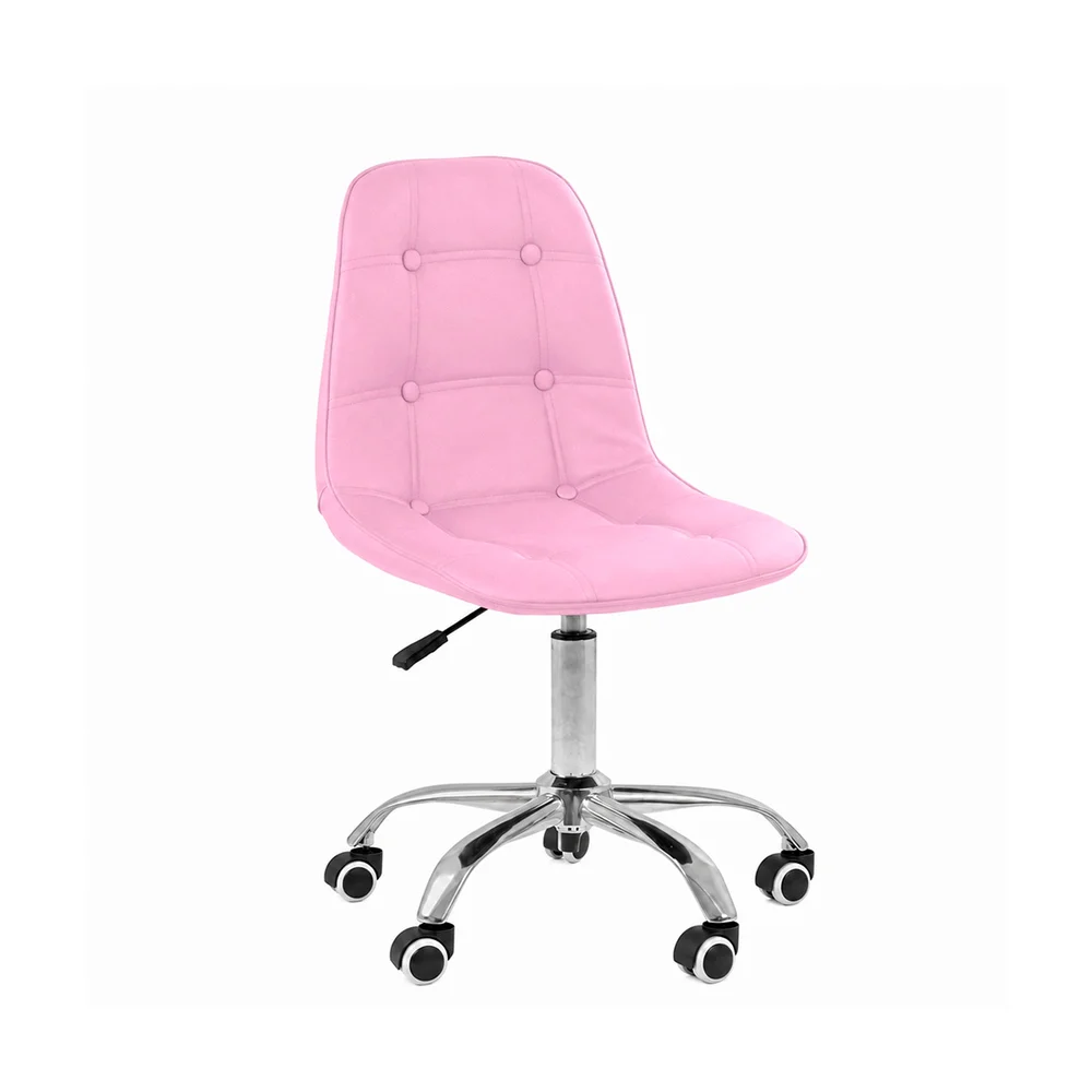 Imagem 5 de 5 do produto Cadeira Office Oficial Eiffel Botonê, Ajustável, Base Giratória, Rosa