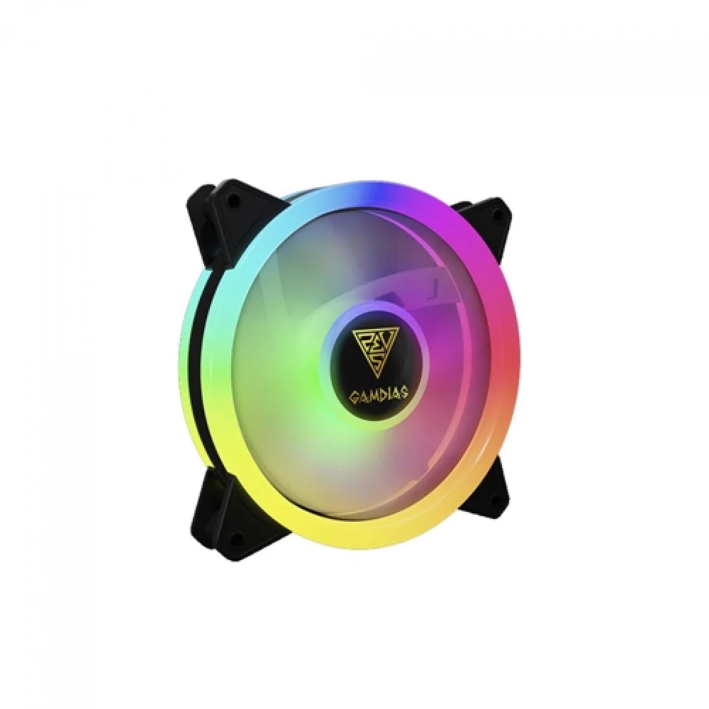 Imagem 5 de 5 do produto Kit Cooler FAN com 4 Unidades GAMDIAS Aeolus Elite, 120mm, RGB, Preto, Com Controlador