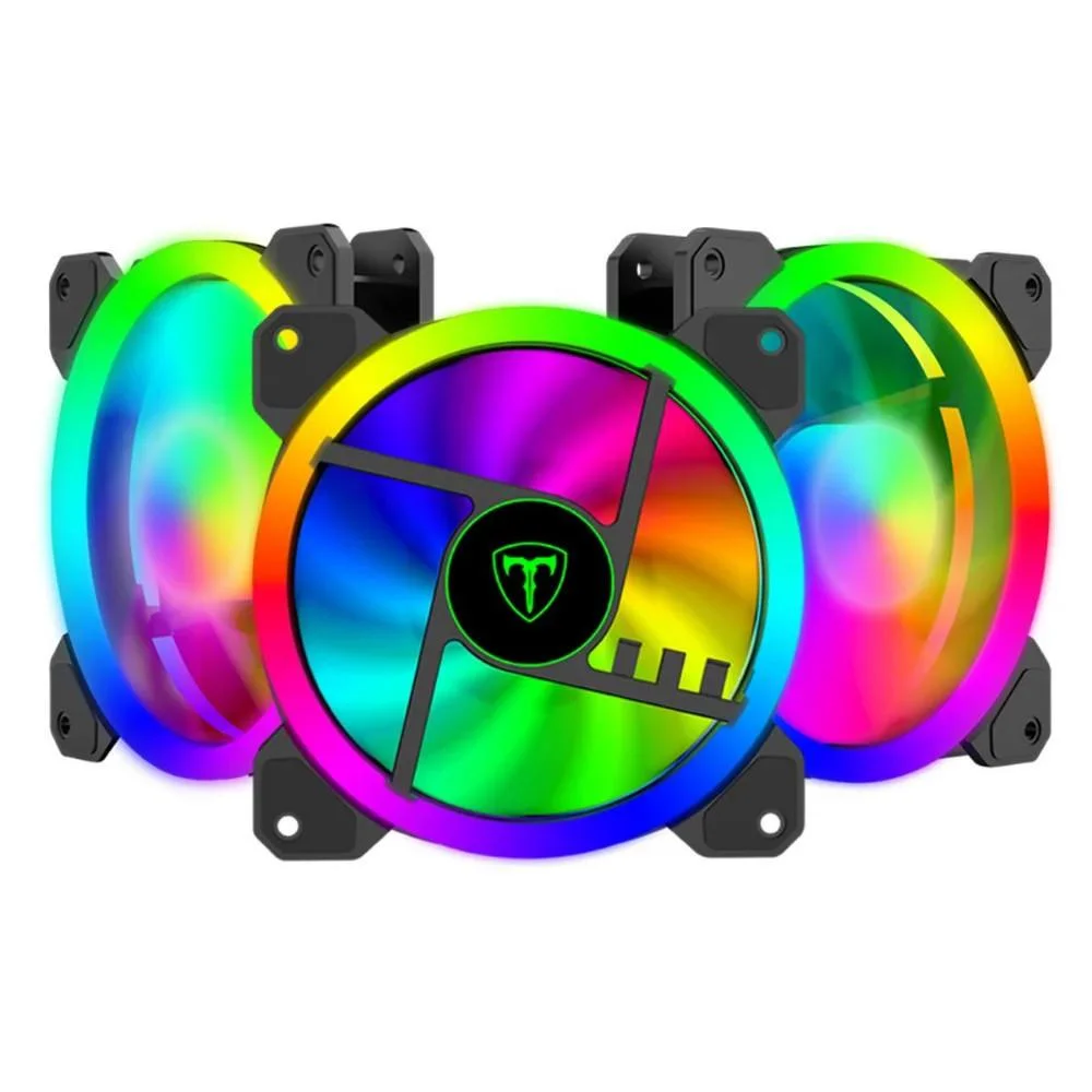 Kit Cooler FAN com 3 Unidades T-Dagger, 120x25mm, RGB, Preto - T-TGF513 4