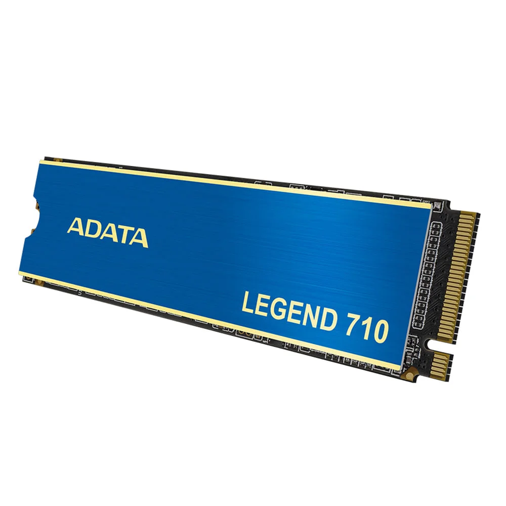 Imagem 2 de 5 do produto SSD Adata Legend 710, 512GB, M.2 2280 PCIe Gen3 x4 NVMe 1.4, Leitura 2400 Mb/s E Gravação 1600MB/s - Aleg-710-512gcs