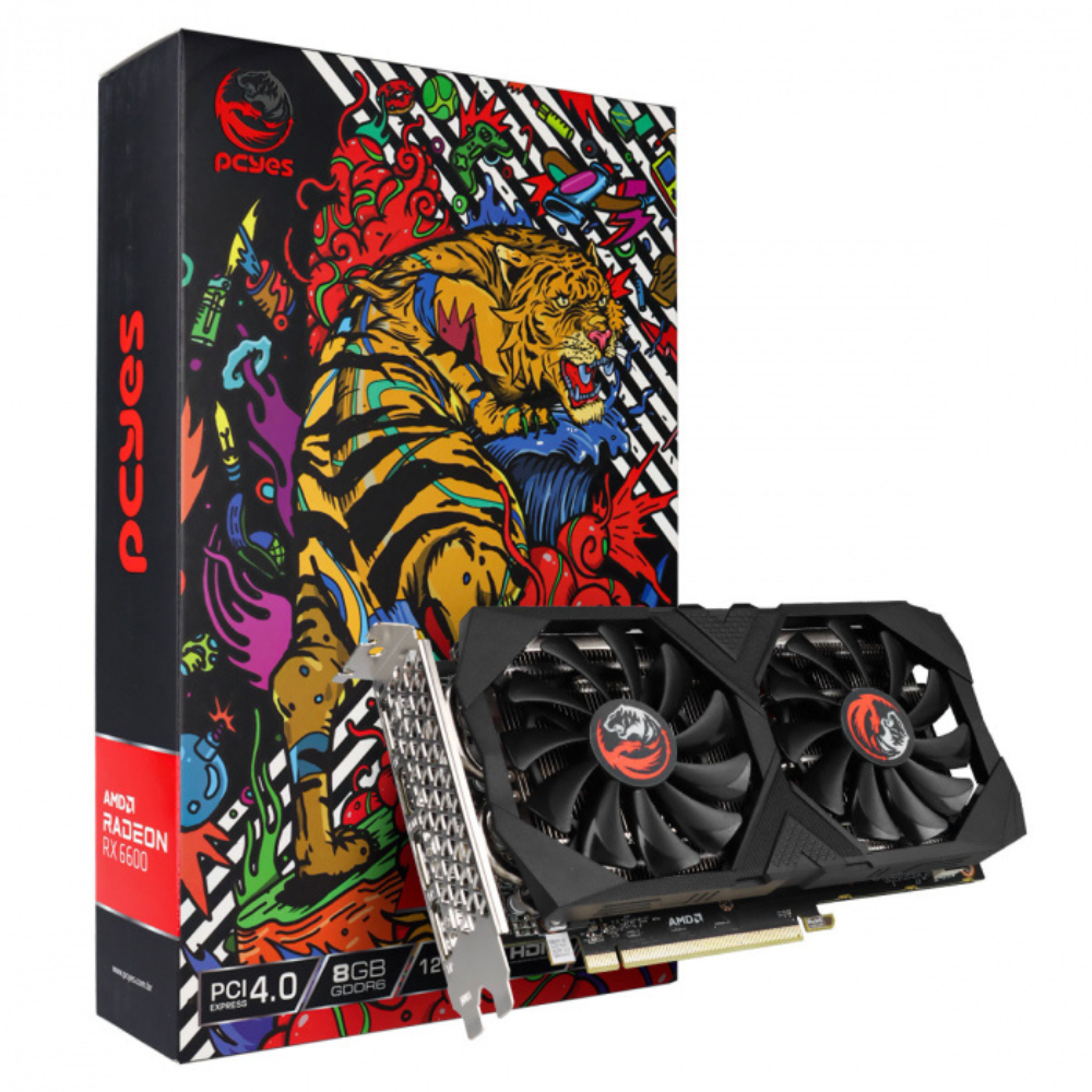 Placa De Video Amd Rx 6600 8gb Gddr6 128
