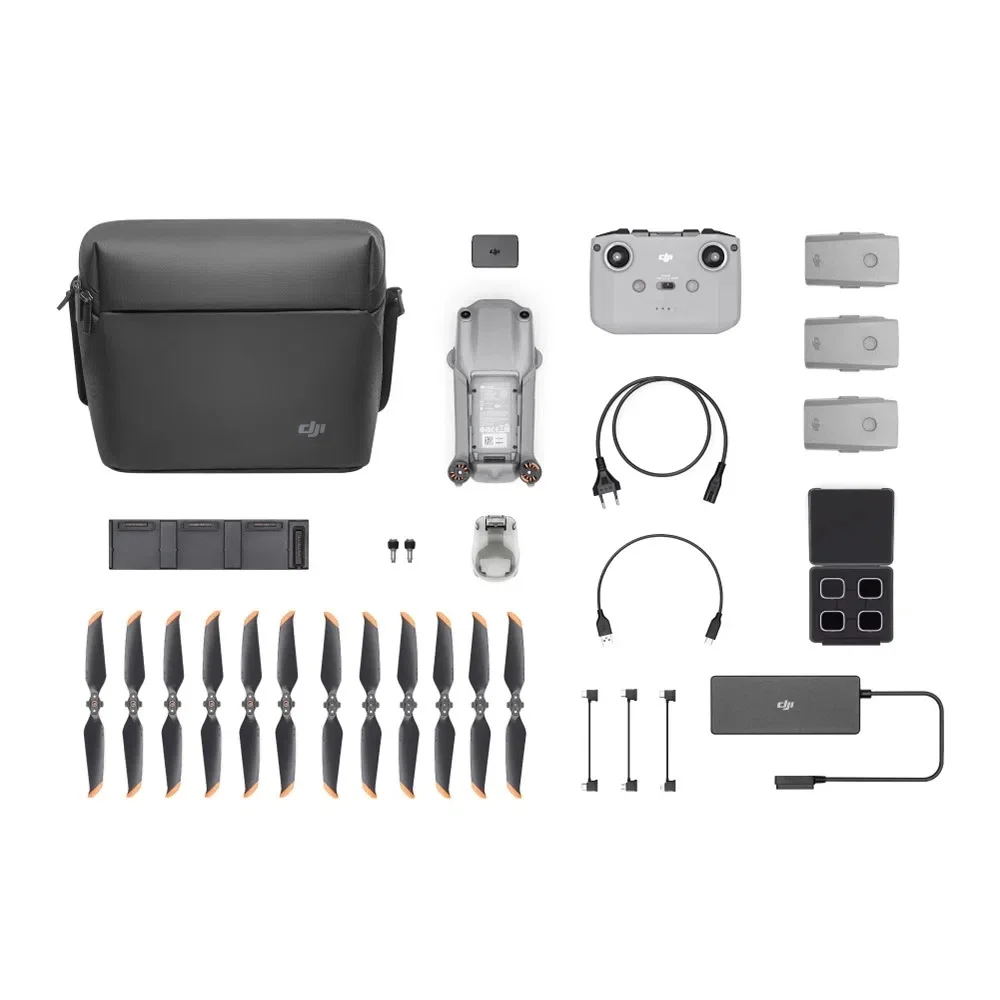 Drone DJI Air 2S Fly More Combo, Sensor de 1", Gravação em 5.4K, APAS 4.0, OcuSync 3.0, Cinza