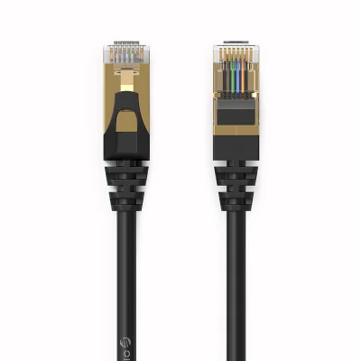 Cabo De Rede Orico, Cat 7, Blindado, Ethernet, 1M, 10000MBPS, Preto - PUG-C7-10