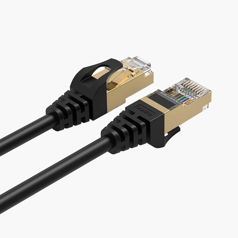 Imagem 4 de 5 do produto Cabo De Rede Orico, Cat 7, Blindado, Ethernet, 1M, 10000MBPS, Preto - PUG-C7-10