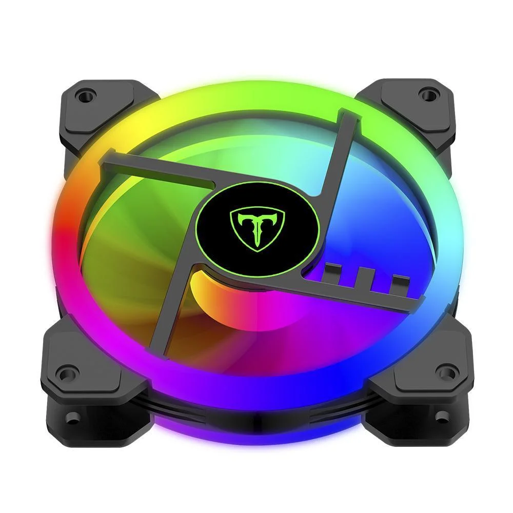 Imagem 3 de 5 do produto Kit Cooler FAN com 5 Unidades T-Dagger, RGB - T-TGF515