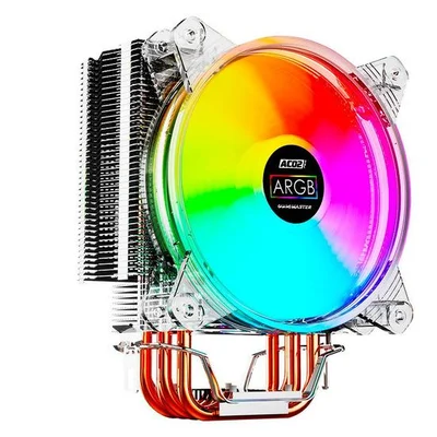Cooler Para Processador K-MEX AC02, LED ARGB, Intel e AMD, 92mm - AC02004200TXBOX
