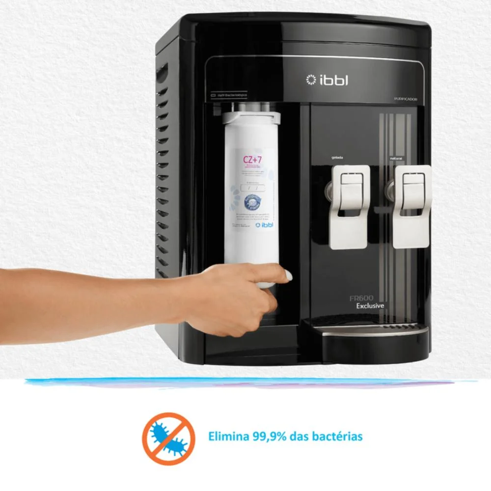 Purificador De Água Ibbl Exclusive Fr 600, Preto 110v 5