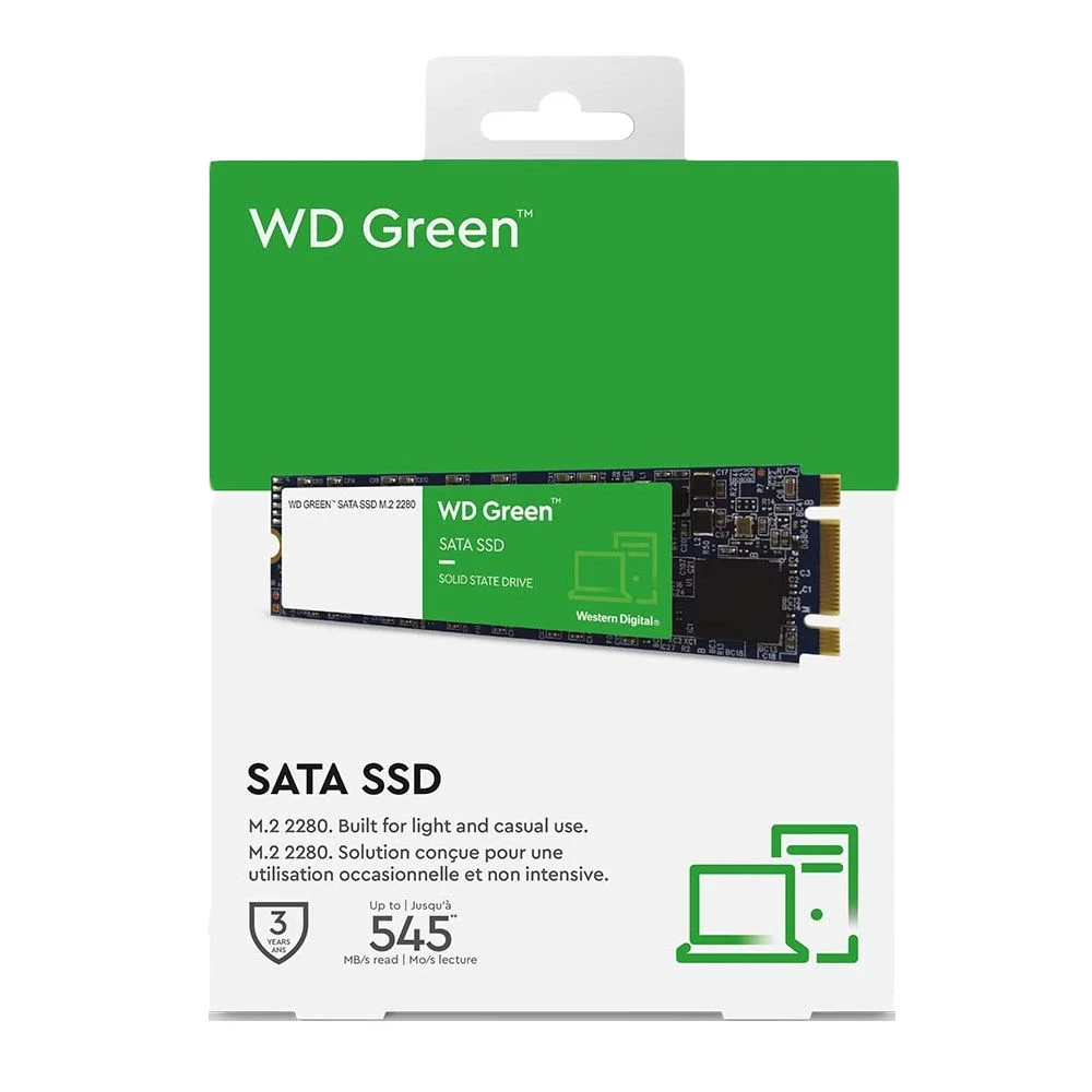 Imagem 4 de 5 do produto SSD Wd Green, 240GB, M.2, Leitura: 545mb/s, Preto - Wds240g3g0b