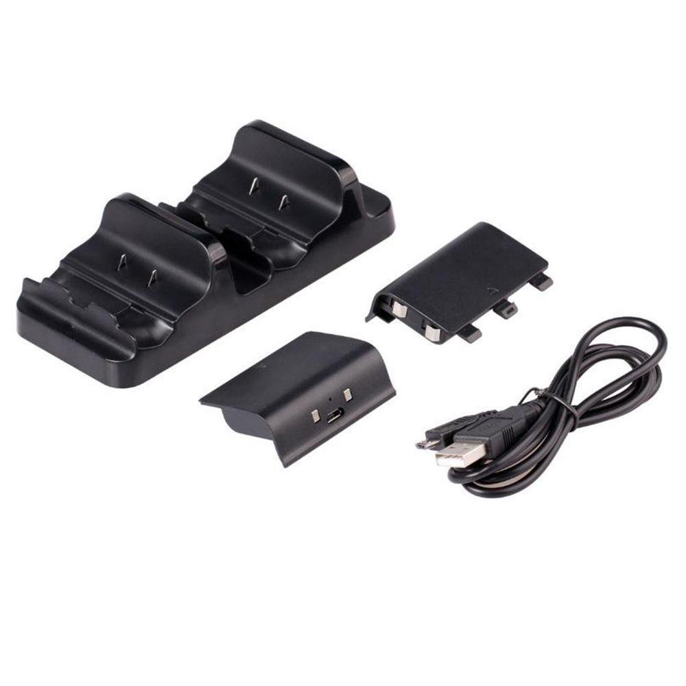 Imagem 3 de 5 do produto Base Dock Carregador Controle Xbox One S + 2 Baterias 300mah