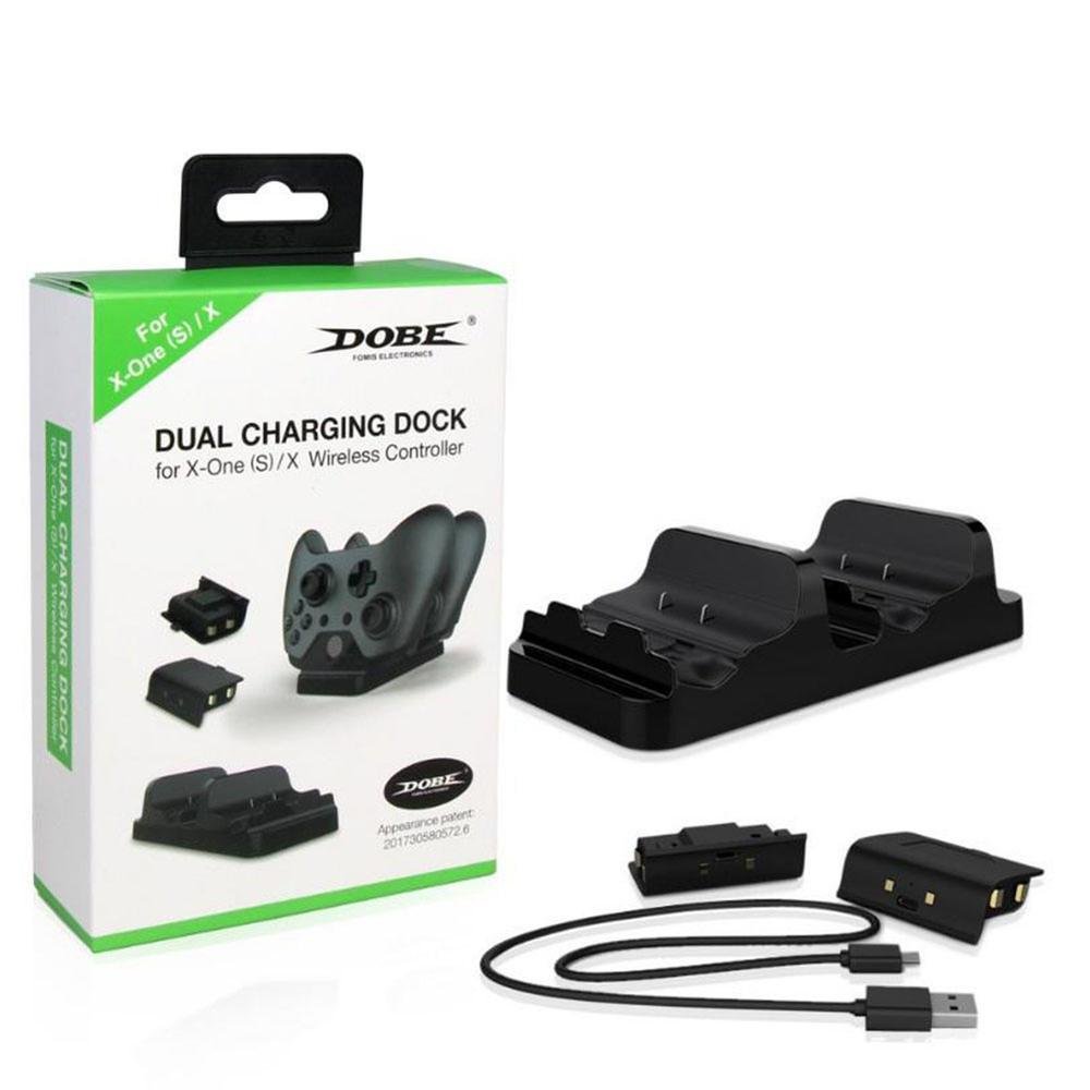 Imagem 4 de 5 do produto Base Dock Carregador Controle Xbox One S + 2 Baterias 300mah