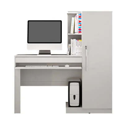 Mesa Escrivaninha Para Pc Computador Home Office Estudo Cpu 1 Gaveta Quarto Escritório Mdf Branco
