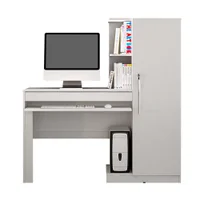 Mesa Escrivaninha Para Pc Computador Home Office Estudo Cpu 1 Gaveta Quarto Escritório Mdf Branco