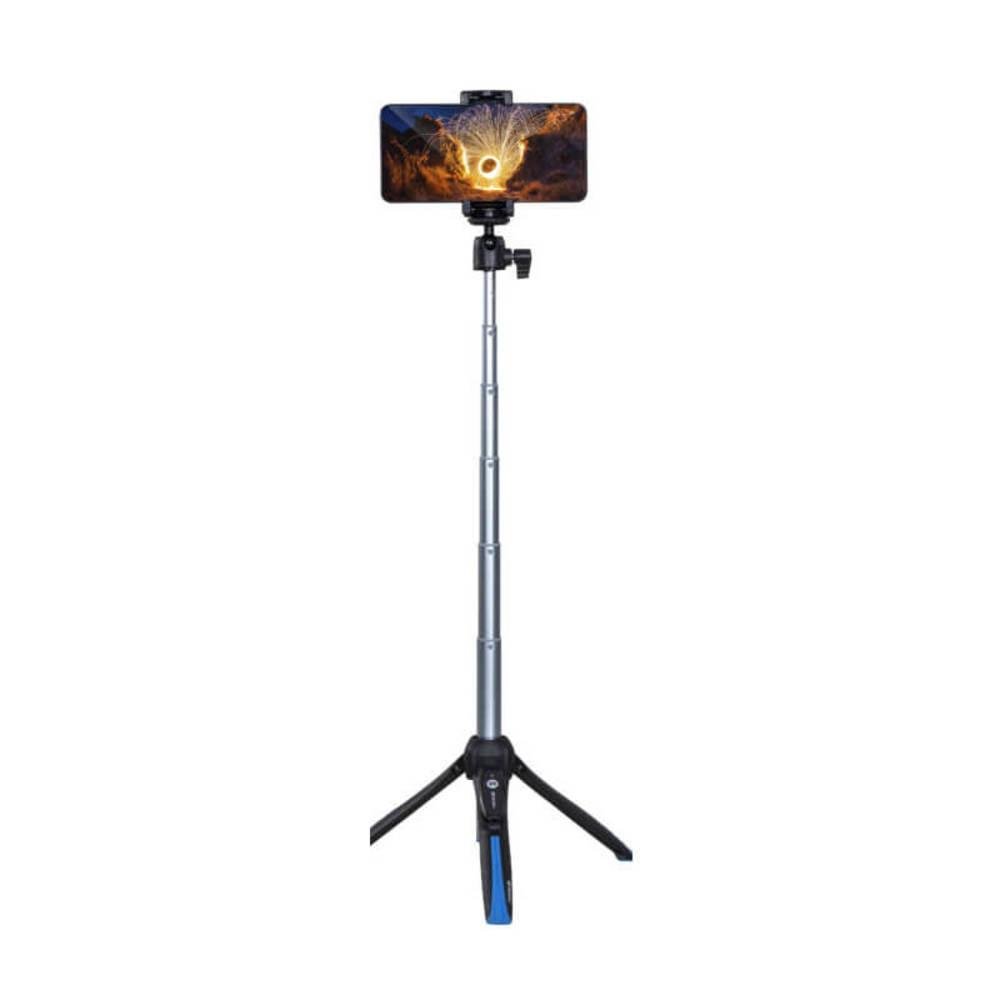 Mini Tripé Benro Bk15, Bluetooth, Com Bastão De Selfie